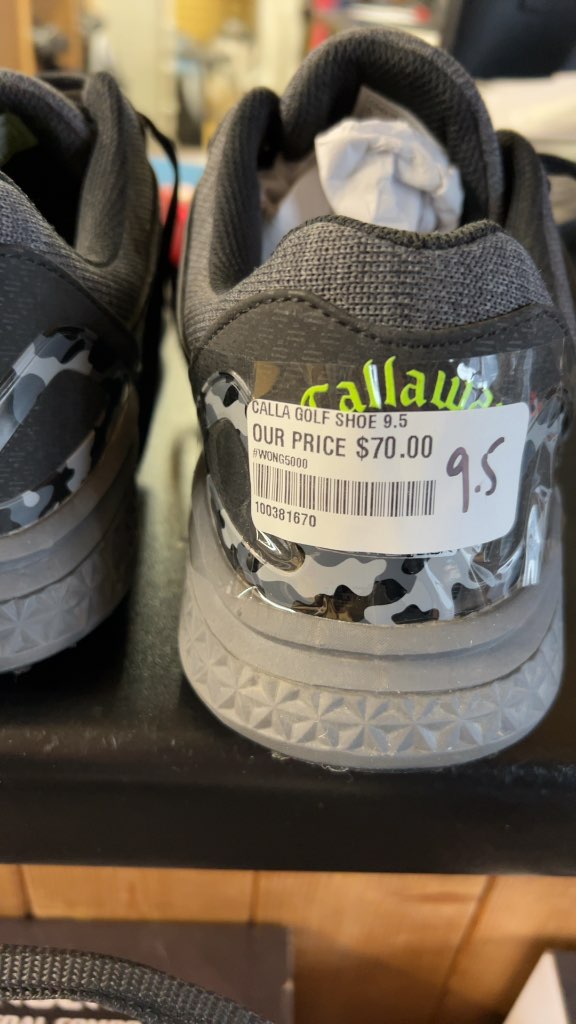Callaway Golf Shoes Spikeless Grey/Black Good Condition 9.5