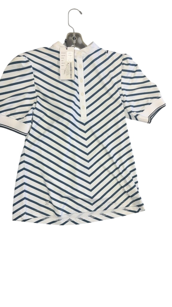 Daily Sports Golf Polo Shirt Daily Seoul 12S Navy Striped-New Size S - image 1