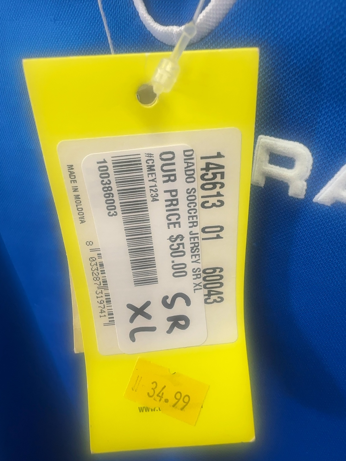 Diadora Blue Soccer Jersey - Senior XL
Brand new with tags