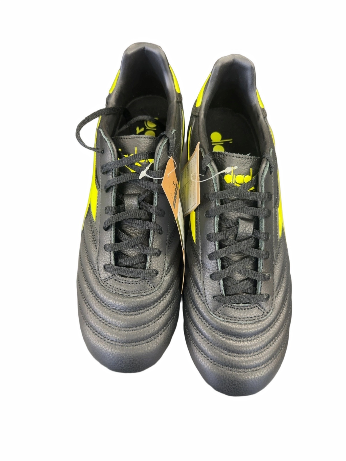 Diadora Brasil Icon LT Soccer Cleats - Black/Neon Yellow - Size 10
Brand new with tags