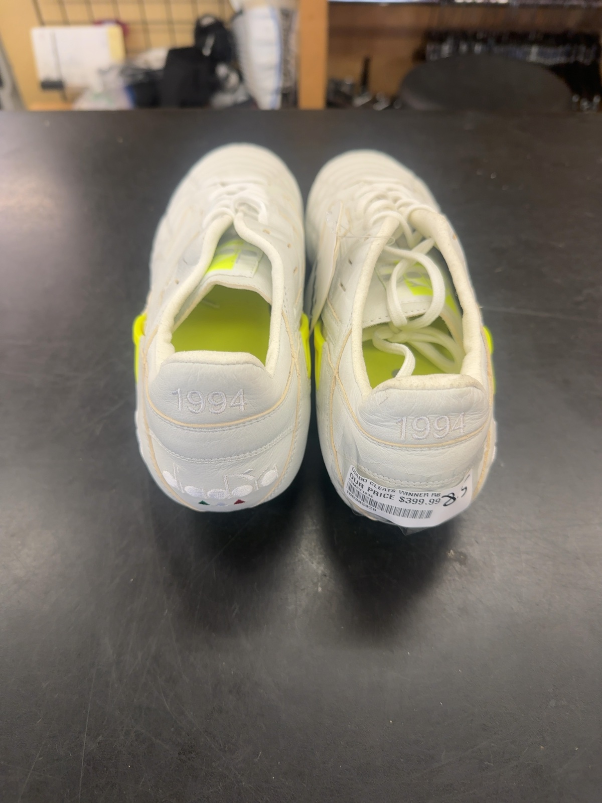 Diadora Winner RB 1994 Soccer Cleats - White/Neon - Size 8.5
Brand new with tags