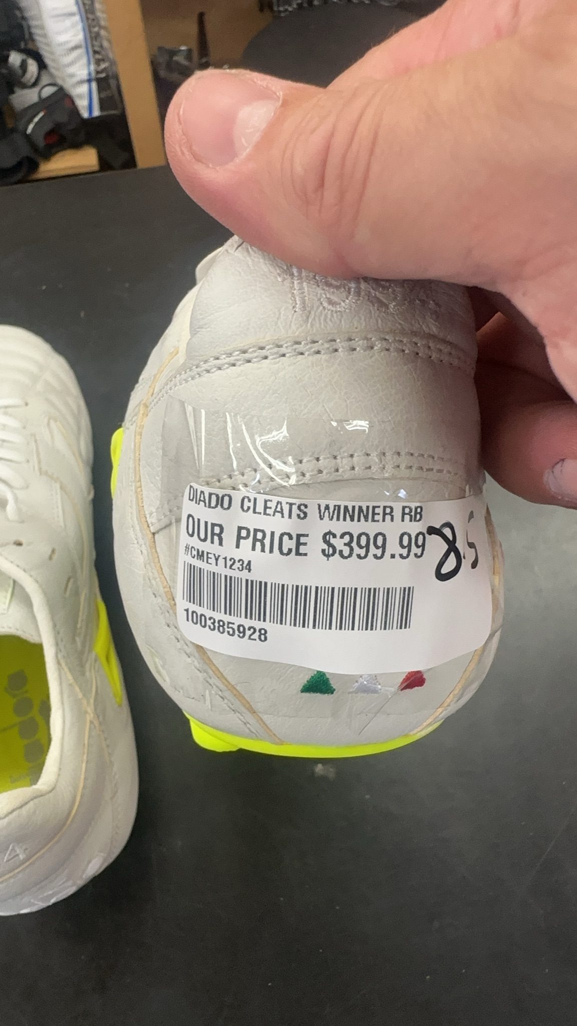 Diadora Winner RB 1994 Soccer Cleats - White/Neon - Size 8.5
Brand new with tags