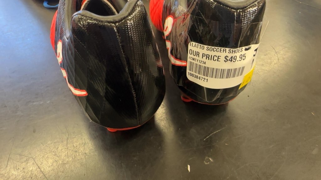 Elatto Soccer Cleats - Red/Black - Size 1