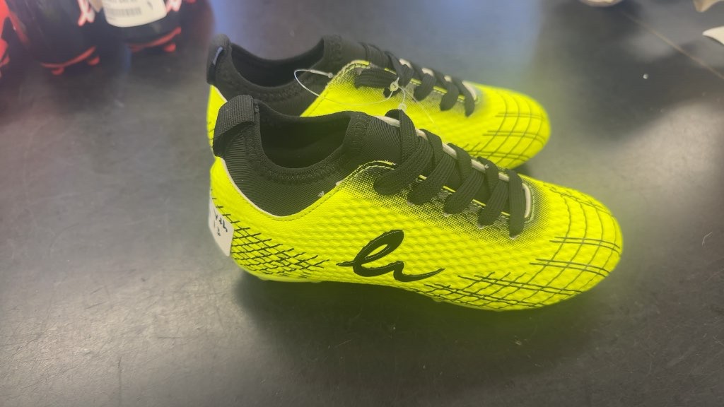 Elatto Youth Soccer Cleats - Neon Yellow/Black - Size 13