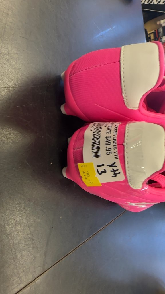 Elatto Youth Soccer Cleats - Pink - Size 13
