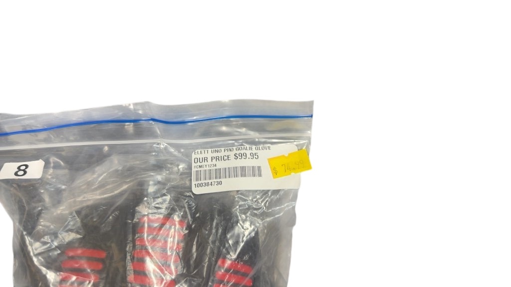 Elett Uno Pro Goalie Gloves size 8 brand new - image 1