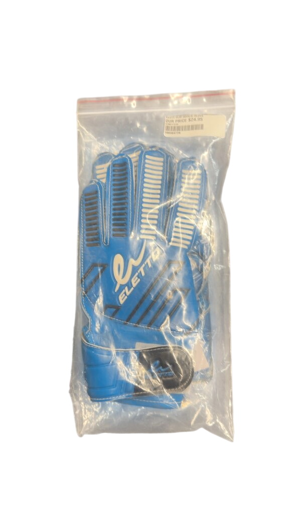 Eletto Flip Soccer Goalie Gloves - Blue/White size 6 brand new - image 1