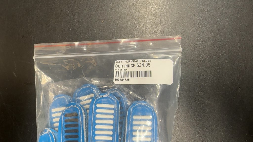 Eletto Flip Soccer Goalie Gloves - Blue/White size 6 brand new