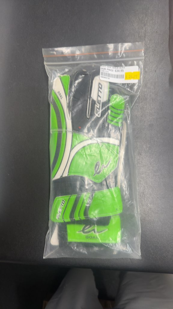 Eletto Goal Soccer Goalie Gloves size 6 brand new
