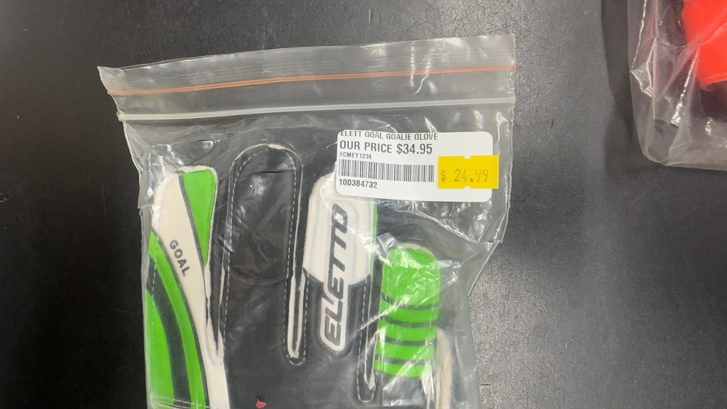 Eletto Goal Soccer Goalie Gloves size 6 brand new