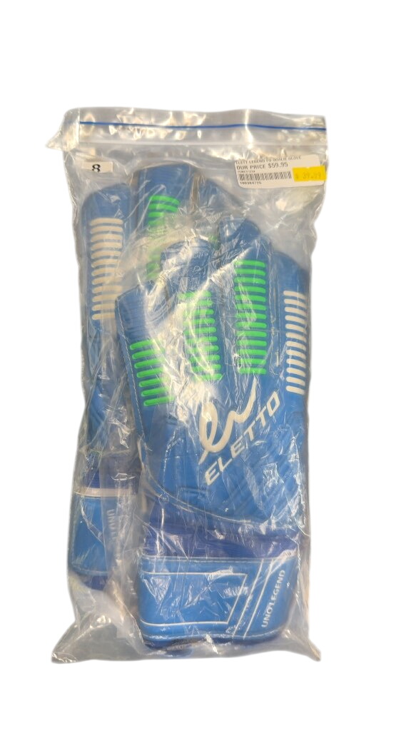 Eletto Legend FG Goalie Glove - Blue/Green - Size 8 brand new - image 1