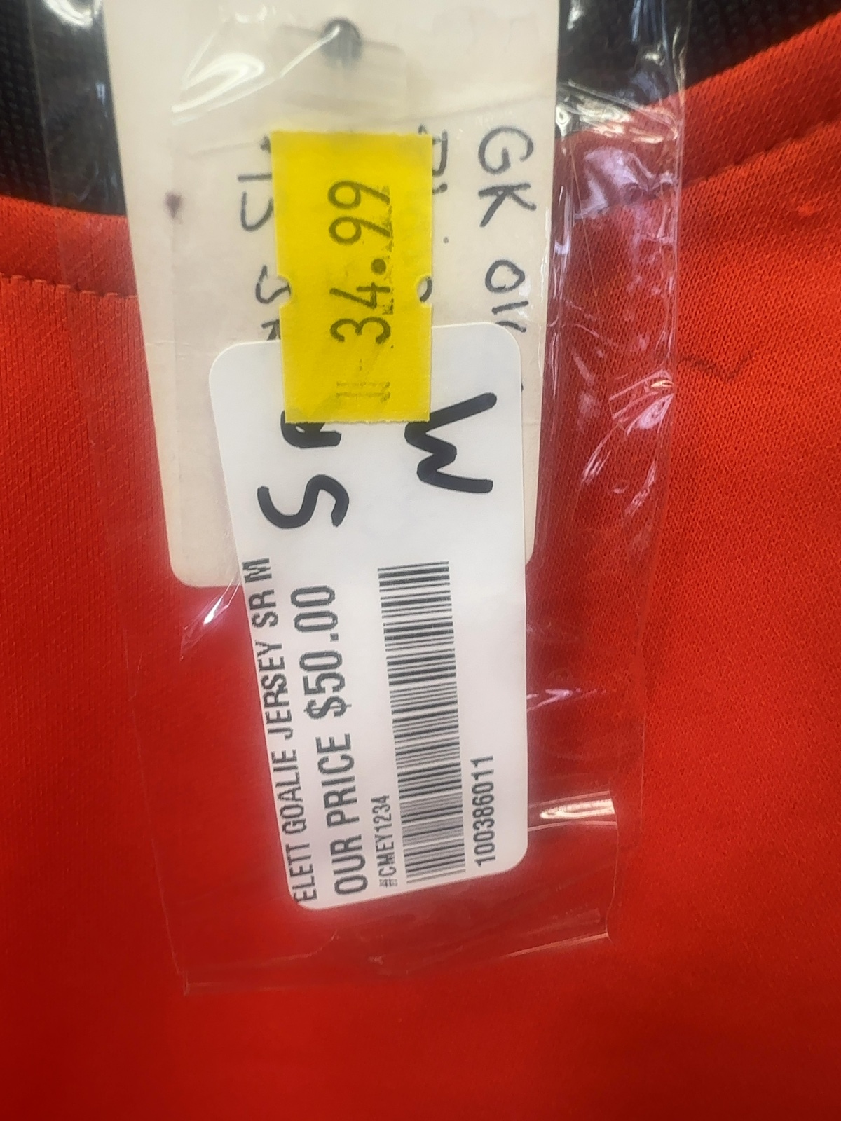 Eletto Senior Goalie Jersey - Orange - Size M
Brand new with tags