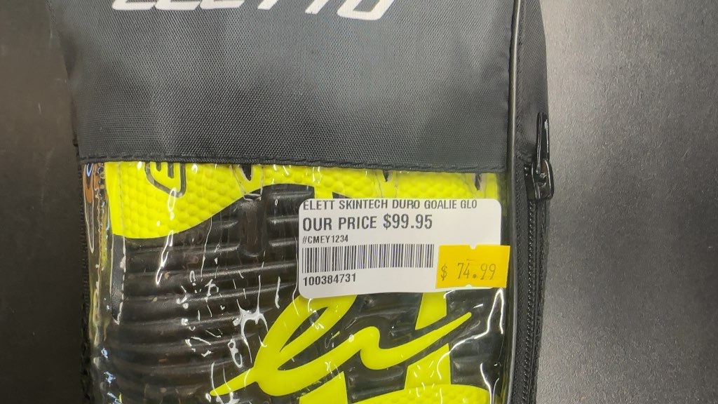 Eletto Skintech Duro Soccer Goalie Gloves size 9 Brand New