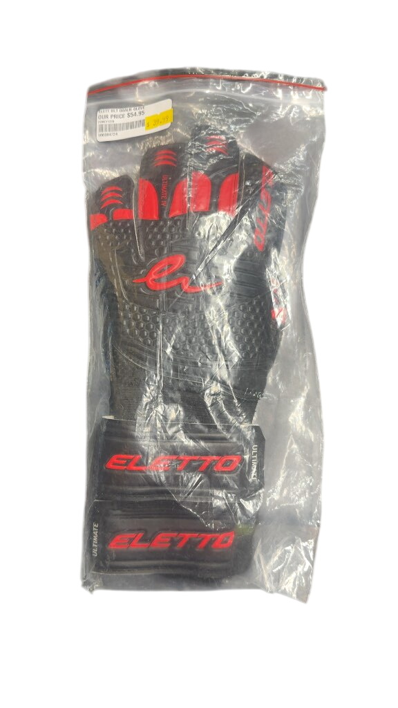 Eletto Ultimate IV Soccer Goalie Gloves - Black/Red size 8 brand new - image 1