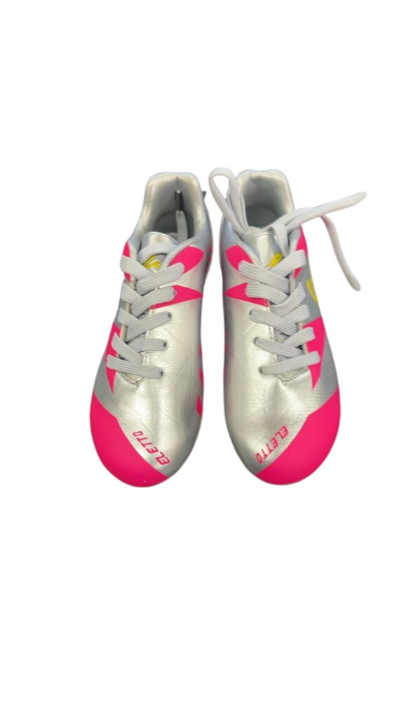 Eletto Youth Soccer Cleats - Silver/Pink - Size 13