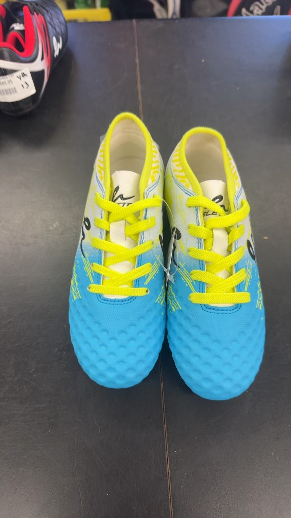 Eletto Youth Soccer Shoes - Blue/Yellow - Size Jr 1