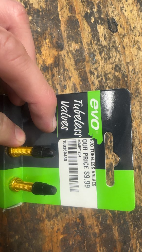 EVO Tubeless Valves Presta Gold New 44mm