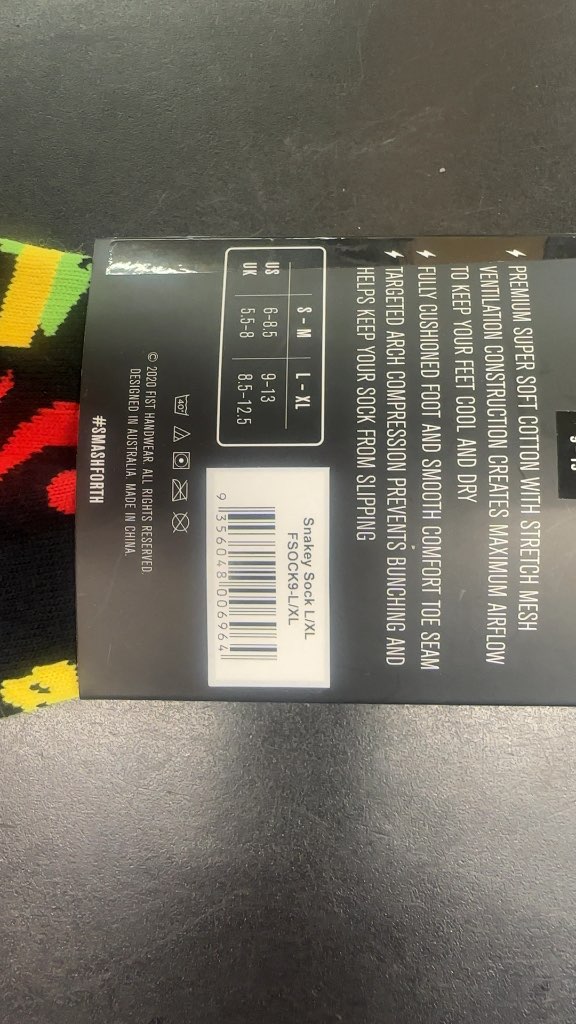 FIST Crew Socks Snakey New Size L-XL