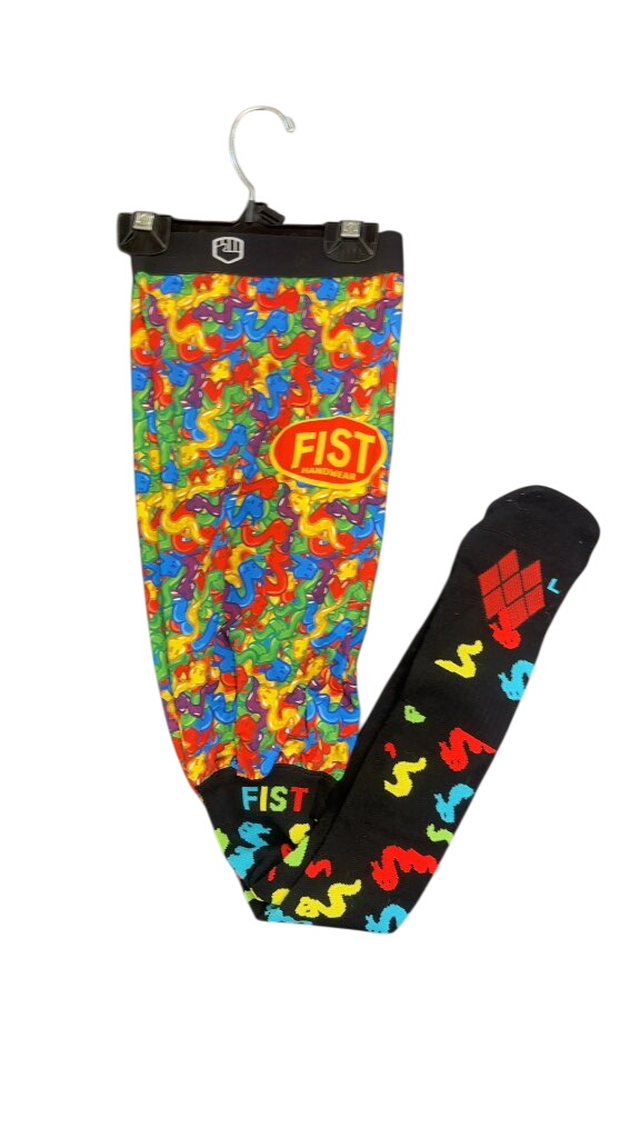FIST Moto Sock Compression Knee Brace Sleeve Gummy Worms New Large - image 1