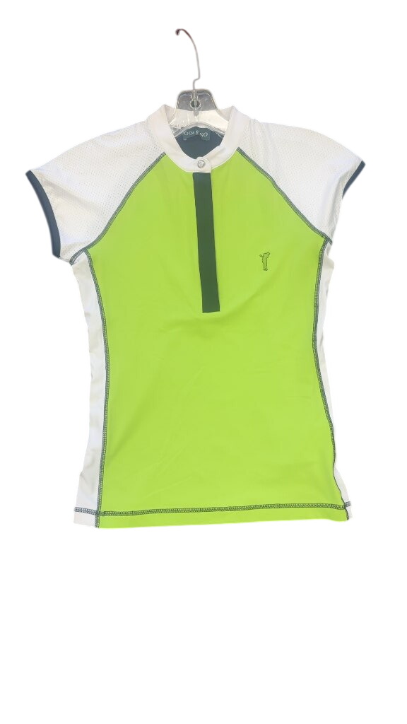 Golfino Women's Short Sleeve Golf Polo Shirt Lime Green Excellent Condition Size 32 - image 1