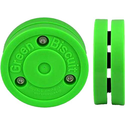 Green Biscuit Training Hockey Pucks Combo brand new stickhandling and shooting biscuit pack - image 1