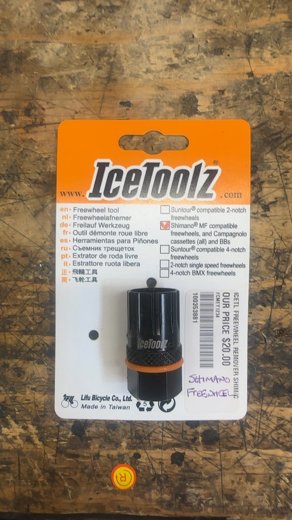 IceToolz Freewheel Remover Tool Shimano/Campagnolo Compatible New