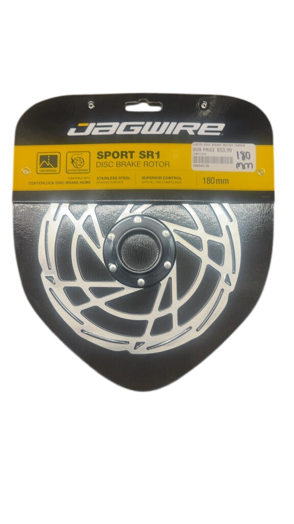 Jagwire Sport SR1 Disc Brake Rotor Centerlock New 180mm - image 1