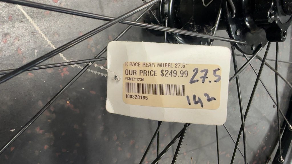 K-Race 27.5" Rear Bicycle Wheel