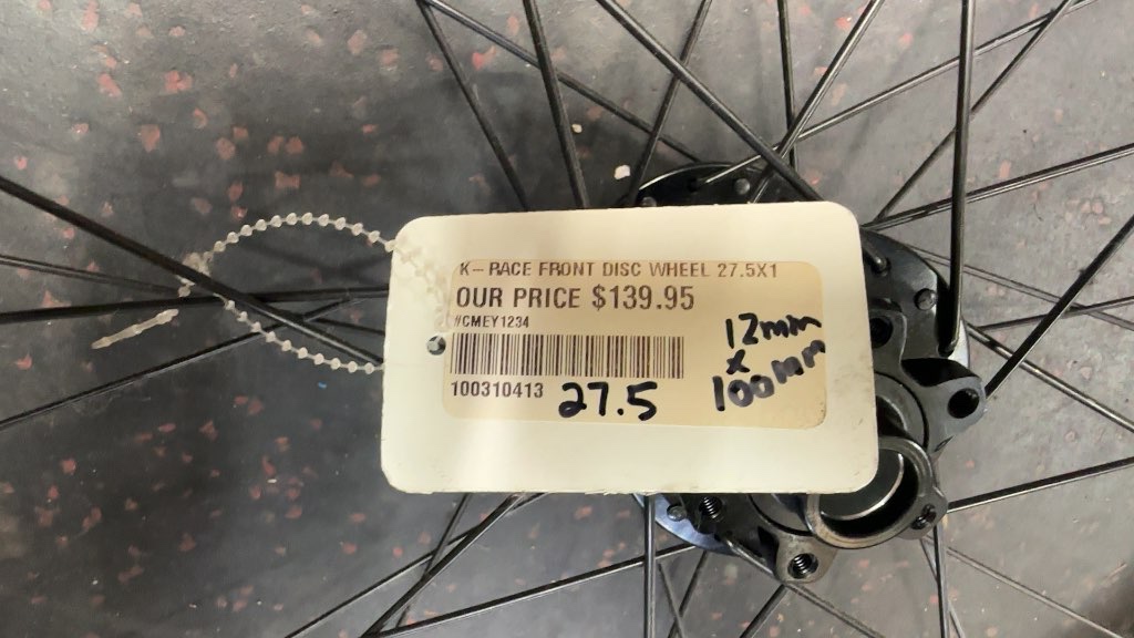K-Race MTB 30 27.5" Front Disc Bicycle Wheel