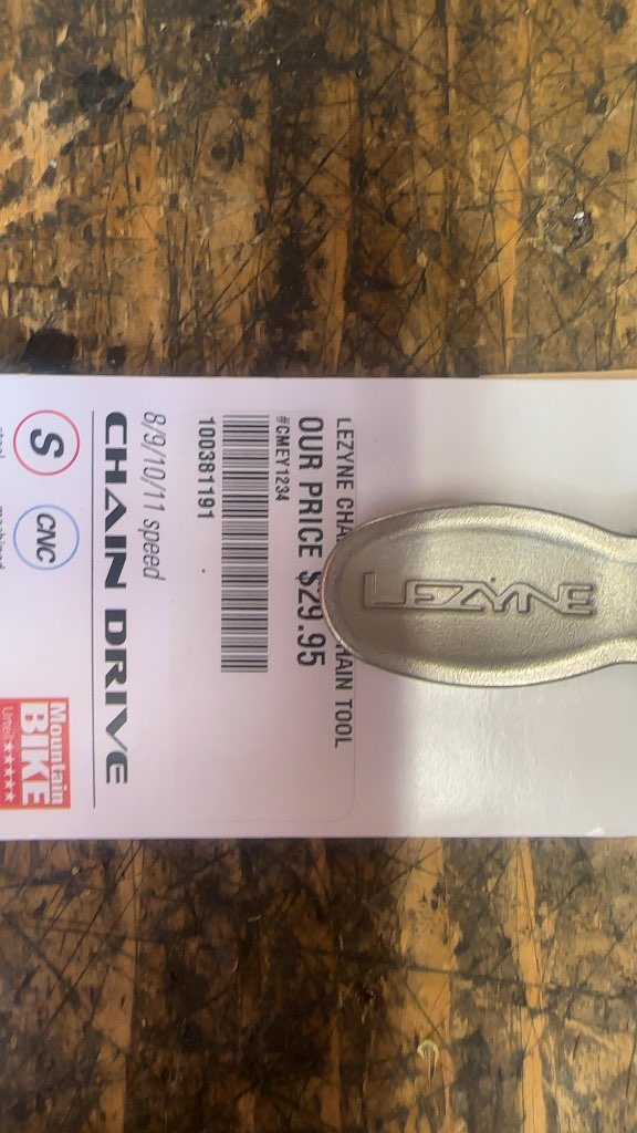 Lezyne Chain Tool Chain Drive 8/9/10/11 Speed New Silver