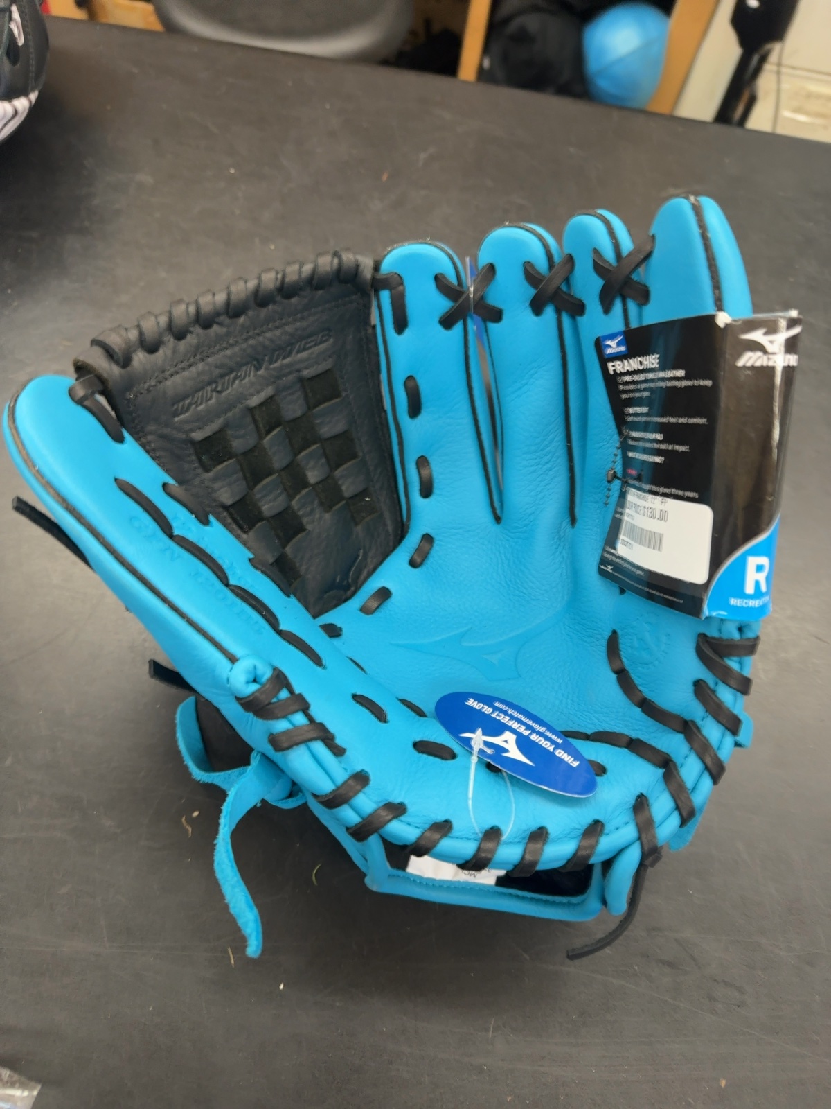 Mizuno Franchise 12" Fastpitch Softball Glove - Blue/Black