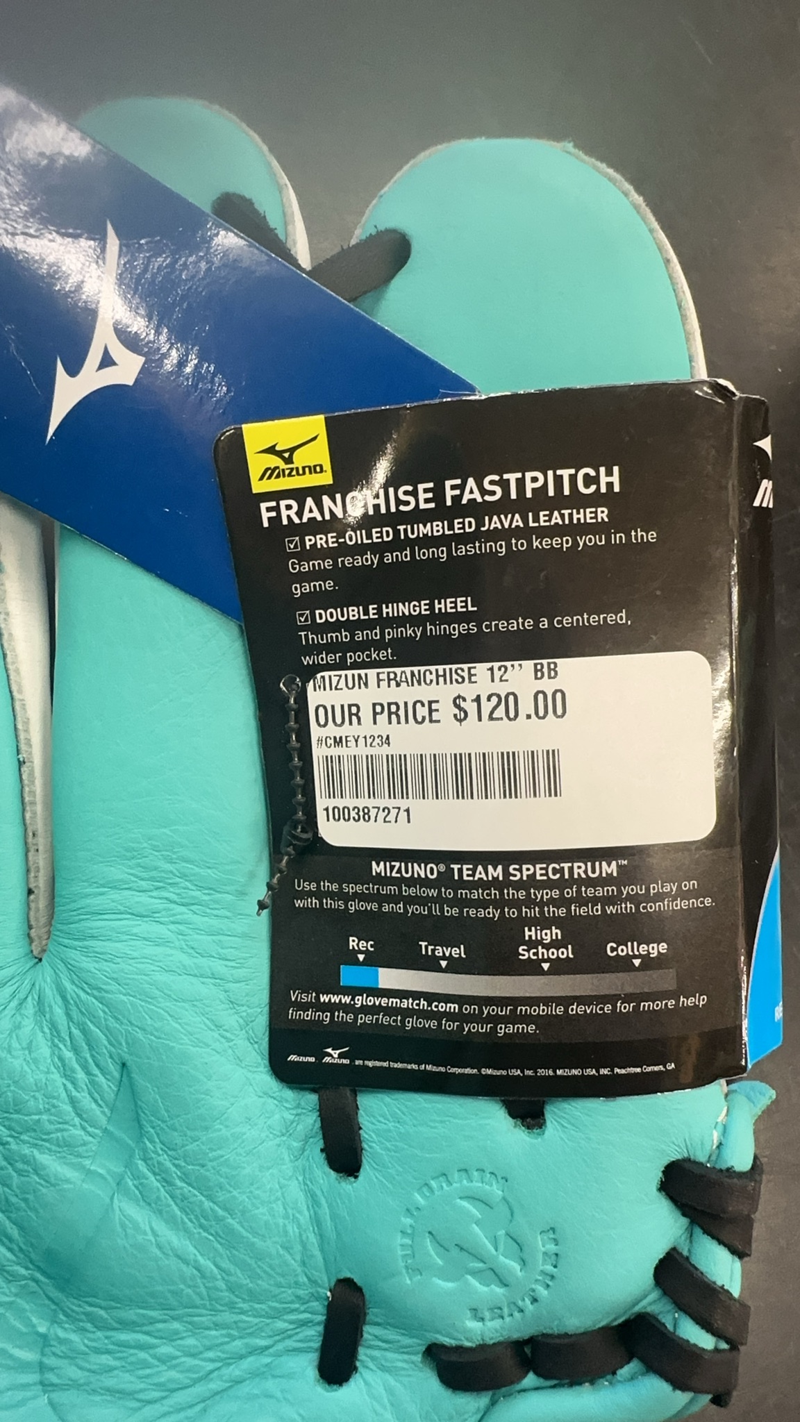Mizuno Franchise Fastpitch 12" Softball Glove - GFN1201F5
