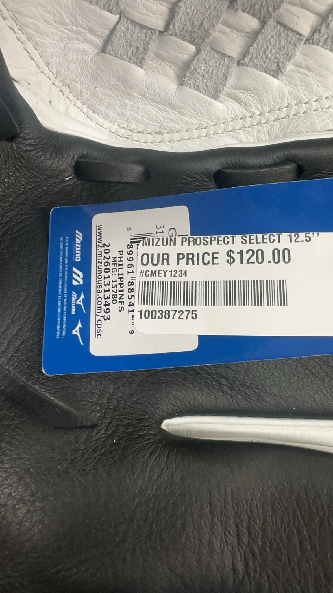Mizuno Prospect Select 12.5" Baseball Glove - GPSL 1250F5