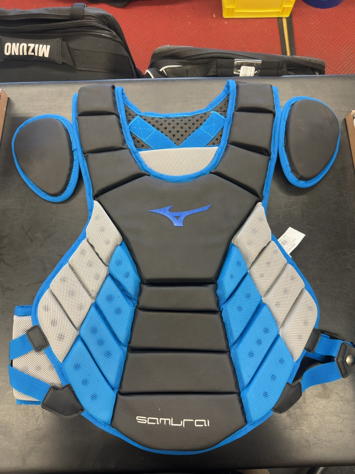 Mizuno Samurai Baseball Catcher's Chest Protector - Blue/Black - image 1