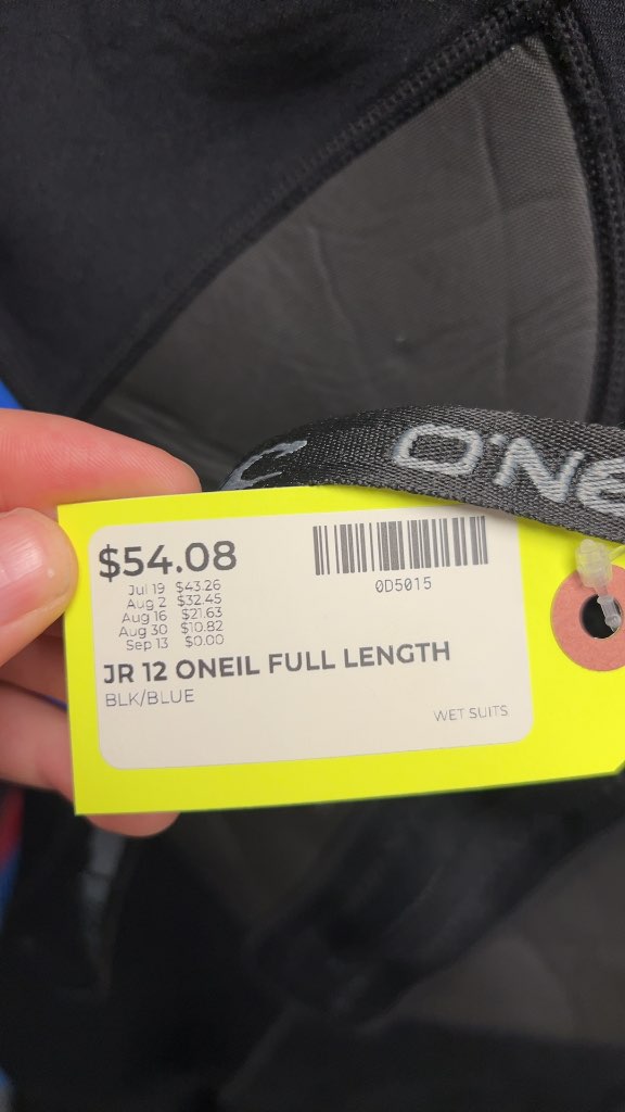 O'Neill Junior 12 Full Length Wetsuit