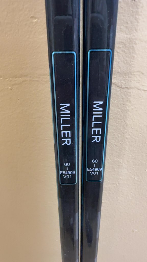 Pair of CCM Pro Stock Miller Hockey Sticks - 60 Flex - Left Handed
2 pack