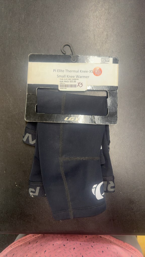 Pearl Izumi Elite Thermal Knee Warmers Black Excellent Condition XS