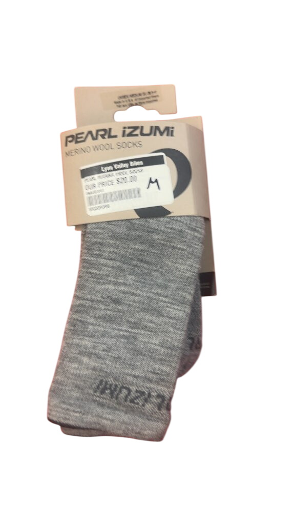Pearl Izumi Merino Wool Socks Grey New Medium - image 1
