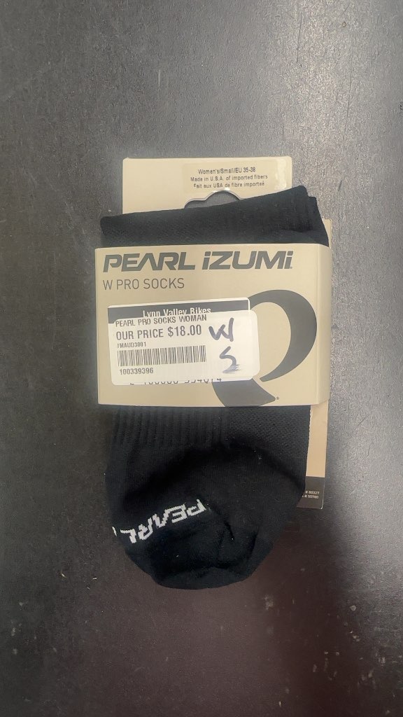 Pearl Izumi Women's PRO Cycling Socks Black New Small