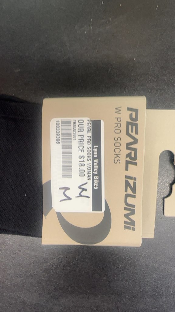 Pearl Izumi Women's Pro Tall Cycling Socks Black New Size M