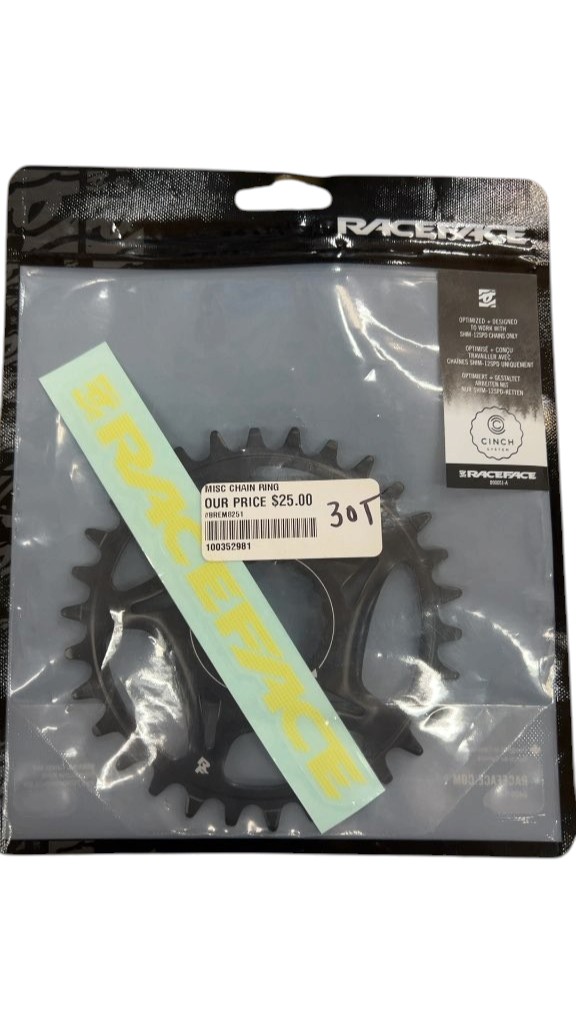 Race Face Cinch System Chain Ring 30T Shimano 12-Speed New - image 1
