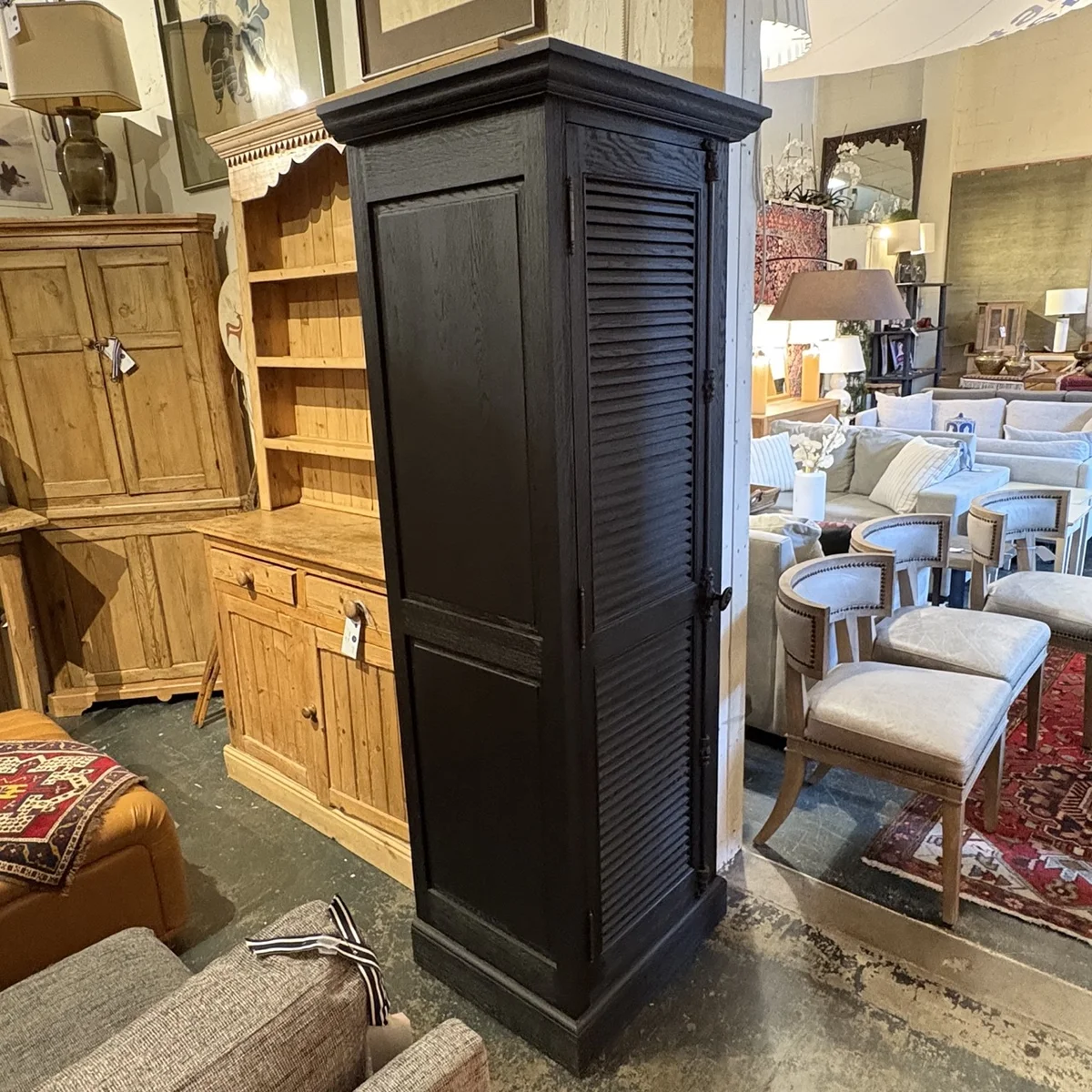 RH Obra Collection Smoked Oak Armoire - Coast Consignment - image 3