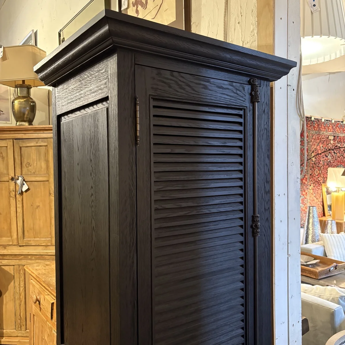 RH Obra Collection Smoked Oak Armoire - Coast Consignment - image 4