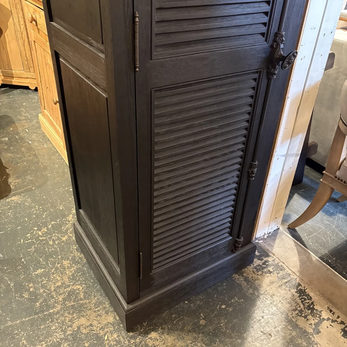 RH Obra Collection Smoked Oak Armoire - Coast Consignment - image 5