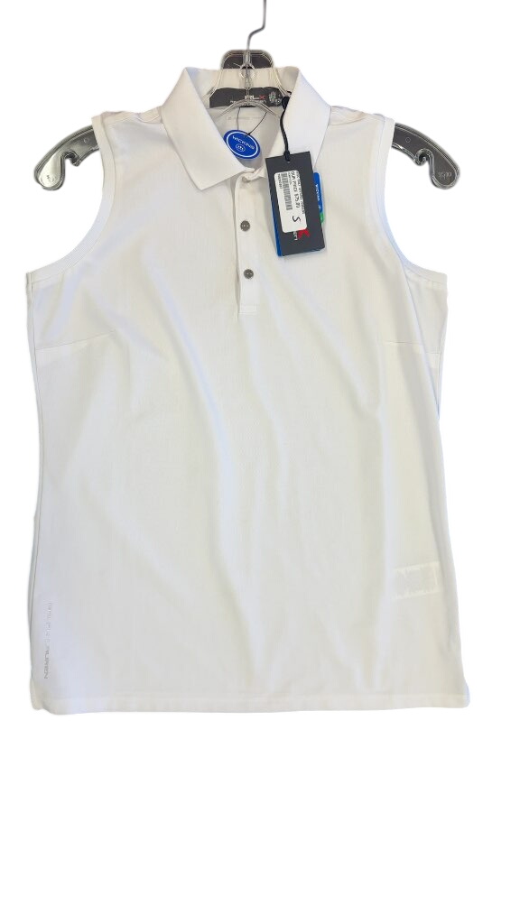 RLX Ralph Lauren Sleeveless Golf Polo White New with Tags Size S - image 1