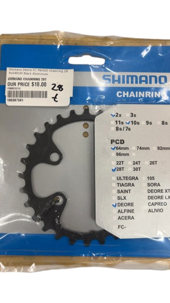 Shimano Chainring Deore FC-M6000 28T New 64mm PCD - image 1