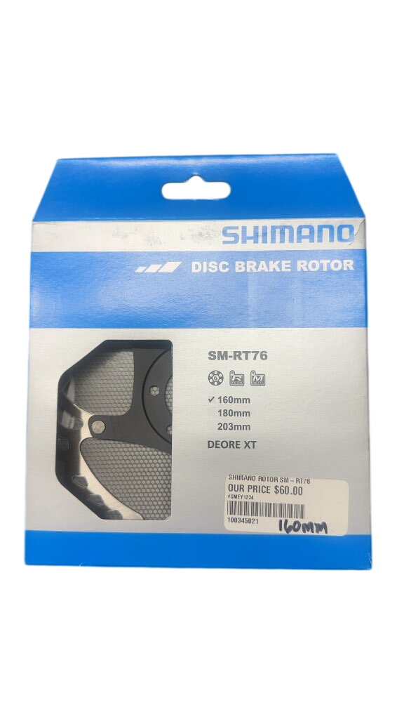 Shimano Disc Brake Rotor SM-RT76 Deore XT New 160mm - image 1