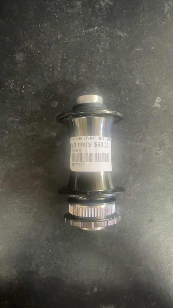 Shimano Front Hub 15mm Thru-Axle Center Lock Black-New