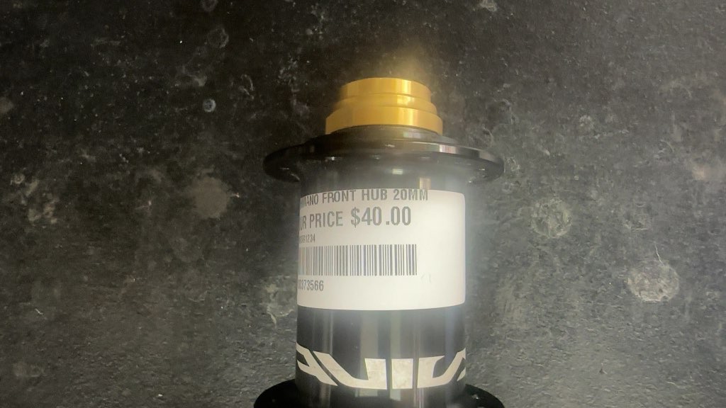 Shimano Front Hub 20mm Black Used