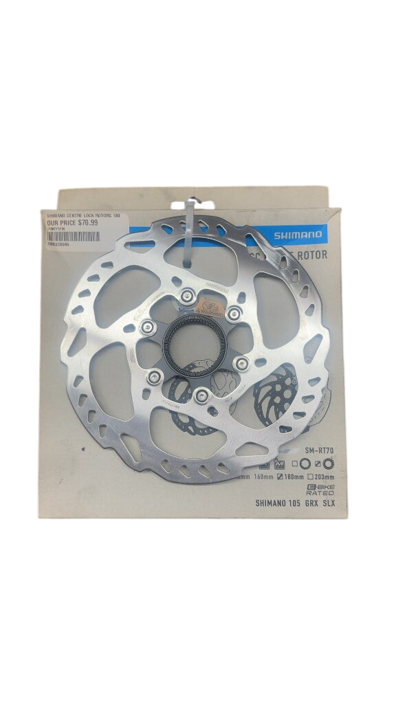 Shimano SM-RT70 Center Lock Disc Brake Rotor 180mm New - image 1